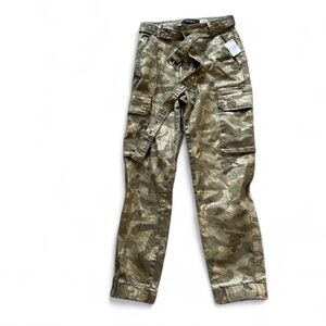 AKIRA Gold Tone Cargo Pants